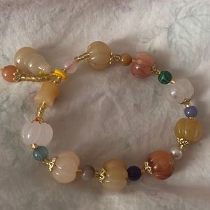 Multicolor Genuine Natural Jade Bracelet